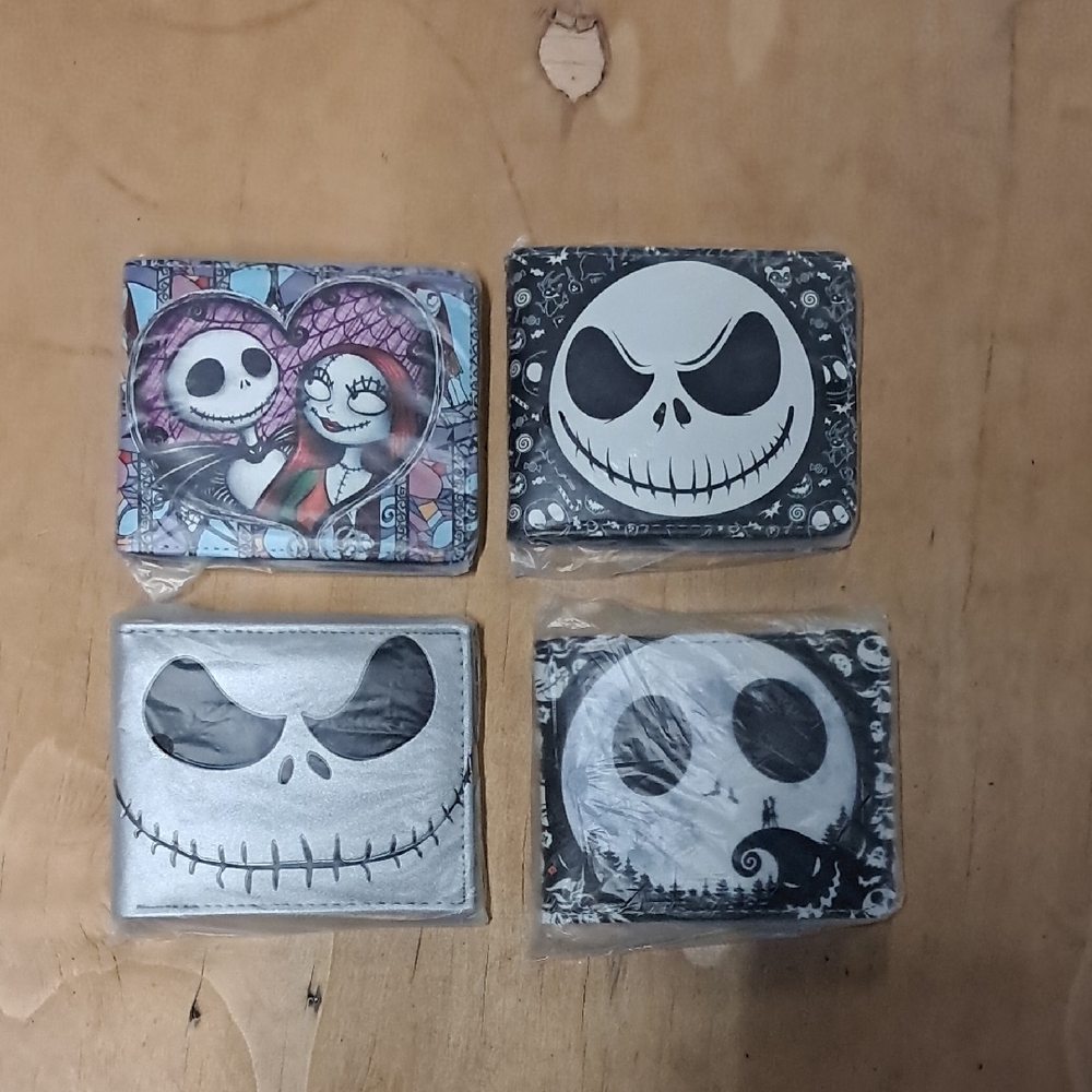 NWT Nightmare Before Christmas Wallet 4 Pc. Set